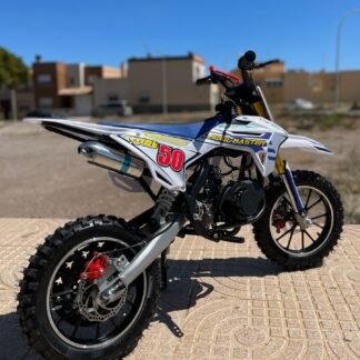 VENTA Mini motocross de gasolina de 50cc REBELDE SMH99935-RM-Azul